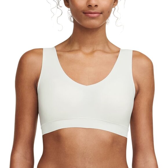 Chantelle SoftStretch Padded V-Neck Bra Ivory - C16A10